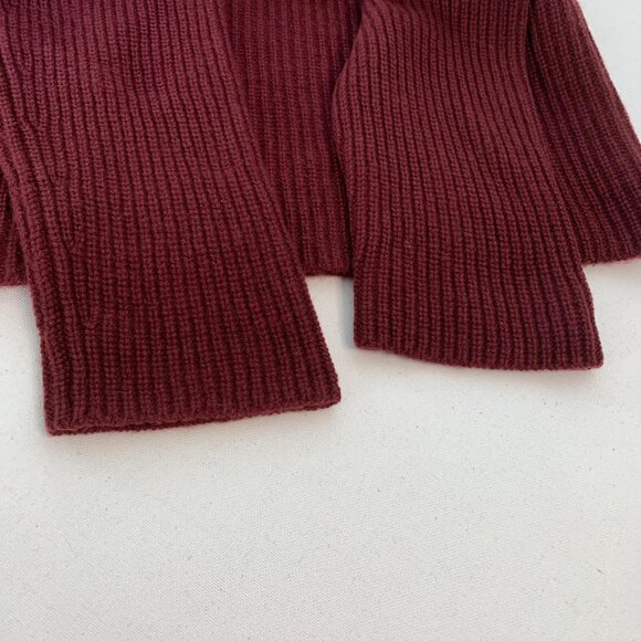 Vince Cashmere Turtleneck Sweater – Burgundy Minimalist Knit - Picture 7 of 7